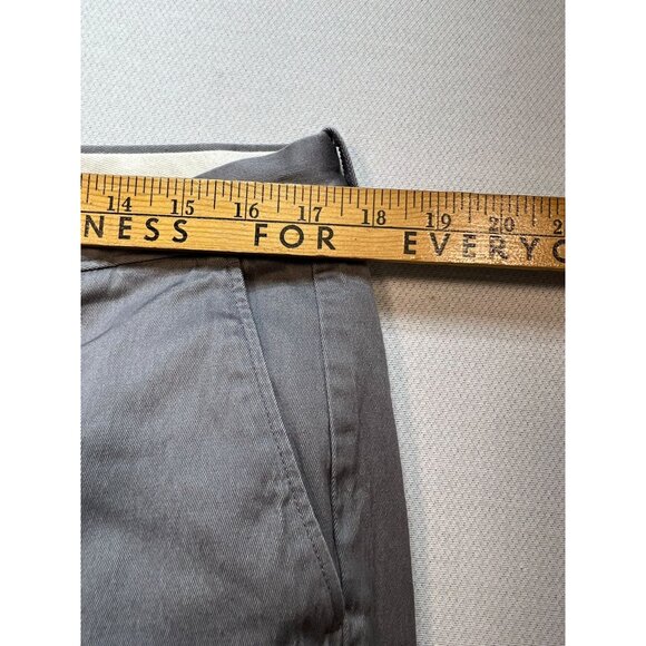J.Crew Mens Trade Mark 770 Straight Chino Pants Flat Front Stretch Sz 34x34 Gray - Picture 8 of 11